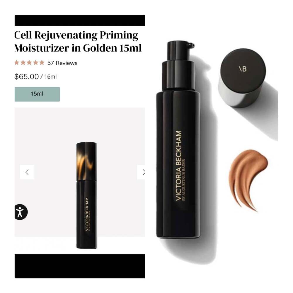 Victoria BeckhamXAugustinus Bader Cell Rejuvenating Priming Moisturizer Golden